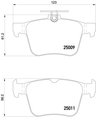A.B.S. P 85 124 BREMBO Bremsbelagsatz, Scheibenbremse